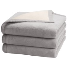 Peacock Alley “My Favorite” Egyptian Cotton Blanket - King, Reversible in Flint/Natural - Overstock
