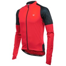 Pearl Izumi Attack Cycling Jersey - UPF 50+, Long Sleeve (For Men) in True Red/Black - Closeouts
