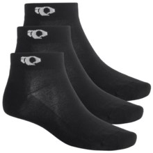 Pearl Izumi Attack Low Socks - 3-Pack, Ankle (For Men) in Black - Closeouts