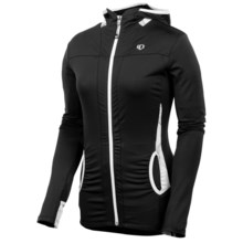 Pearl Izumi Aurora Lightweight Hoodie Shirt - Front Zip (For Women) in Black/White - Closeouts