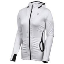 Pearl Izumi Aurora Lightweight Hoodie Shirt - Front Zip (For Women) in White/Black - Closeouts