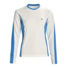 Pearl Izumi Aurora T-Shirt - Long Sleeve (For Women) in White/Pacifica Blue - Closeouts