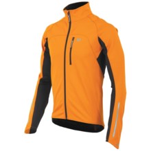 Pearl Izumi ELITE Cycling Jacket - Soft Shell, Insulated (For Men) in Safety Orange/Black - Closeouts