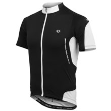 Pearl Izumi Elite Jersey - UPF 50+, Full Zip, Short Sleeve (For Men) in Black/White - Closeouts