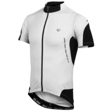 Pearl Izumi Elite Jersey - UPF 50+, Full Zip, Short Sleeve (For Men) in White/Black - Closeouts