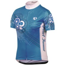 Pearl Izumi Elite LTD Cycling Jersey - UPF 40+, Full Zip, Short Sleeve (For Women) in Retro Bubble Blue - Closeouts