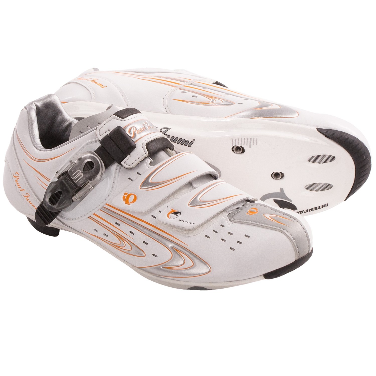 Izumi ELITE RD III Cycling Shoes - 3-Hole (For Women) in White/Silver