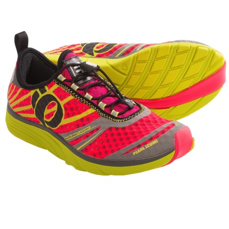 Pearl Izumi EM Tri N2 Running Shoes (For Women) in Electric Pink/Lime