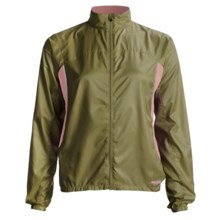 Pearl Izumi Fly Running Jacket (For Women) in Dark Olive/Coral - Closeouts
