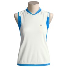 Pearl Izumi Fly Tank Top - Sleeveless (For Women) in White/Pacifica Blue - Closeouts