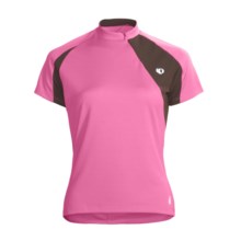 Pearl Izumi Impact Cycling Jersey - UPF 40+, Short Sleeve (For Women) in Rosebloom/Coffee - Closeouts