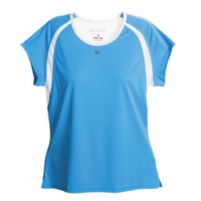 Pearl Izumi Infini-T Running T-Shirt - Short Sleeve (For Women) in Pacifica Blue/White - Closeouts