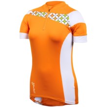 Pearl Izumi Launch Cycling Jersey - Zip Neck, Short Sleeve (For Women) in Safety Orange - Closeouts