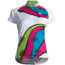 Pearl Izumi Limited Edition Cycling Jersey - Three-Quarter Zip, Short Sleeve (For Women) in Bubble Wave - Closeouts