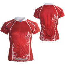 Pearl Izumi Limited Edition Cycling Jersey - Three-Quarter Zip, Short Sleeve (For Women) in Race Chili Pepper - Closeouts