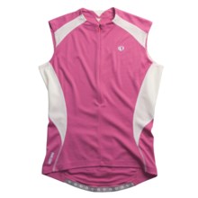 Pearl Izumi P.R.O. Cycling Jersey - Zip Neck, Sleeveless (For Women) in Flamingo/White - Closeouts