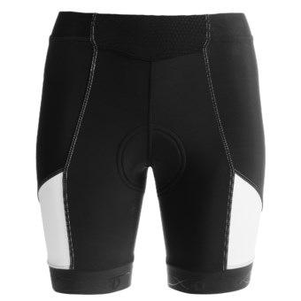 Pearl Izumi PRO In-R-Cool Cycling Shorts - UPF 50+ (For Women) in 3Ta Black/White 2