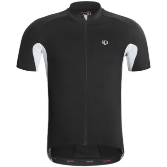 Pearl Izumi P.R.O. Octane Full-Zip Cycling Jersey - UPF 40+, Short Sleeve (For Men) in Black/White