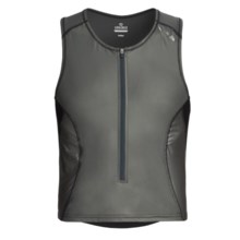 Pearl Izumi P.R.O. Singlet Vest - UPF 50, Full Zip (For Men) in Shadow Grey/Black - Closeouts