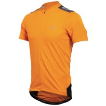 Pearl Izumi Quest Cycling Jersey - Neck Zip, Short Sleeve (For Men) in Safety Orange/Black - Closeouts