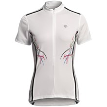 Pearl Izumi Select Cycling Jersey - UPF 40+, Zip Neck, Short Sleeve (For Women) in White Spyro - Closeouts
