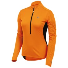 Pearl Izumi Select Cycling Jersey - Zip Neck, Long Sleeve (For Women) in Safety Orange/White - Closeouts