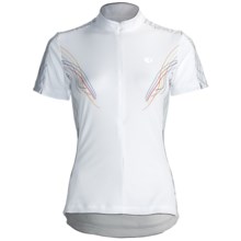 Pearl Izumi Select Print Cycling Jersey - Zip Neck, Short Sleeve (For Women) in White Pinstripe - Closeouts