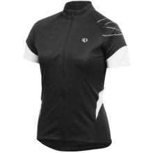 Pearl Izumi Sugar Cycling Jersey - UPF 50+, Full Zip, Short Sleeve (For Women) in 065 Black/White - Closeouts