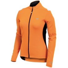 Pearl Izumi Sugar Thermal Cycling Jersey - Fleece, Long Sleeve (For Women) in Safety Orange/White - Closeouts