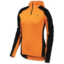 Pearl Izumi Symphony Thermal Fleece Hoodie Shirt - Zip Neck (For Women) in Safety Orange - Closeouts
