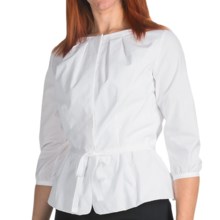 Pendleton Anatasia Peplum Shirt - 3/4 Sleeve (For Women) in White - Closeouts