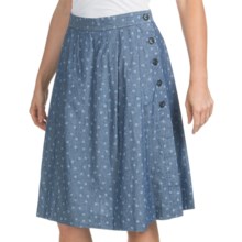 Pendleton Back Porch Skirt - Cotton Chambray (For Women) in Blue Chambray - Closeouts
