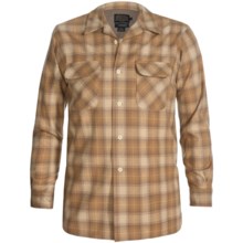 Pendleton Board Shirt - Wool, Long Sleeve (For Men) in Tan Multi Plaid - Closeouts