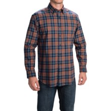 Pendleton Canterbury Cloth Shirt - Pima Cotton-Merino Wool, Long Sleeve (For Men) in Red/Navy Plaid - Closeouts