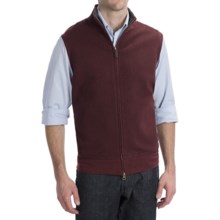 Pendleton French Rib Vest - Zip Front (For Men) in Burgundy - Closeouts