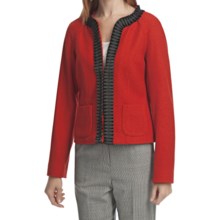 Pendleton Stewart Tartan Royal Ribbon Jacket - Boiled Wool (For Women) in Cherry Red - Closeouts