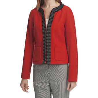 Pendleton Stewart Tartan Royal Ribbon Jacket - Boiled Wool (For Women) in Cherry Red