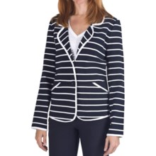 Pendleton Stripes Ahoy Blazer - Double-Knit Cotton (For Women) in Midnight Navy/White - Closeouts