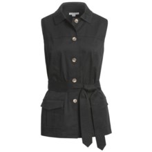 Pendleton Sunnyside Stretch Cotton Vest (For Women) in Black - Closeouts