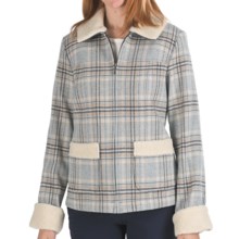 Pendleton Vanessa  Wool Coat - Quilted Insulation (For Women) in Grey Mix - Closeouts