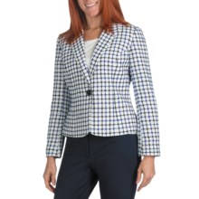 Pendleton Voyager Jacket - Silk-Cotton (For Women) in White/Blue - Closeouts