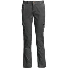 Per Se Stretch Cotton Twill Pants - Straight Leg (For Women) in Grey Slate - Closeouts