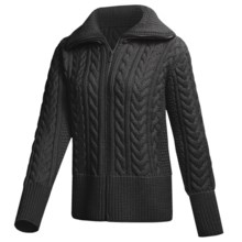 Peregrine by J.G. Glover Cardigan Sweater - Peruvian Merino Wool (For Women) in Charcoal - Closeouts