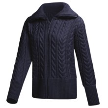 Peregrine by J.G. Glover Cardigan Sweater - Peruvian Merino Wool (For Women) in Navy - Closeouts