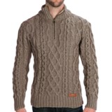 Peregrine by J.G. Glover Fisherman Sweater - Merino Wool, Zip Neck (For Men)