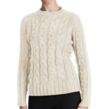 Peregrine by J.G. Glover Merino Wool Sweater - Cable Crew (For Women)