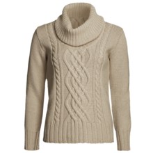 Peregrine by J.G. Glover Merino Wool Sweater - Cowl Neck (For Women) in Beige - Closeouts