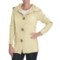 Ecru Peregrine by J.G. Glover Moss Stitch Cardigan Sweater - Merino Wool (For Women)