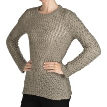 Peregrine by J.G. Glover Wave Stitch Sweater - Peruvian Merino Wool (For Women) in Taupe - Closeouts