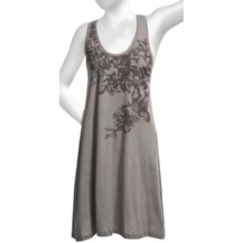 Perfection by Carole Hochman Jersey Nightshirt - Sleeveless (For Women) in Foliage Mineral Grey - Closeouts